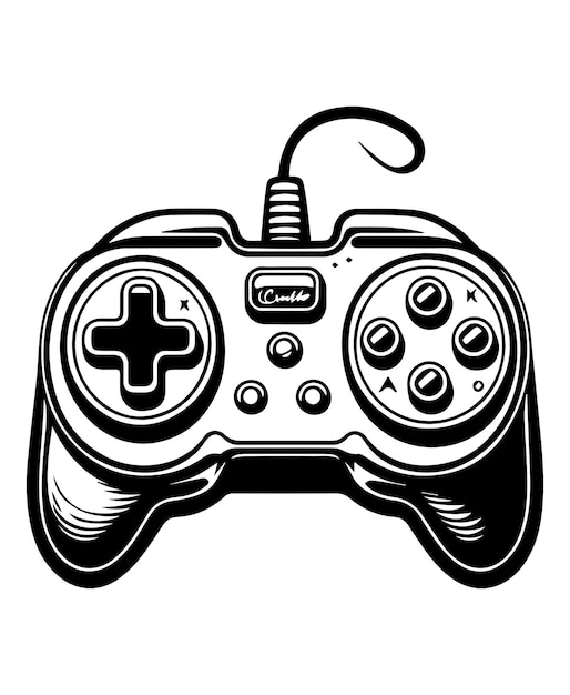 Vector gamepad gamer vector illustration