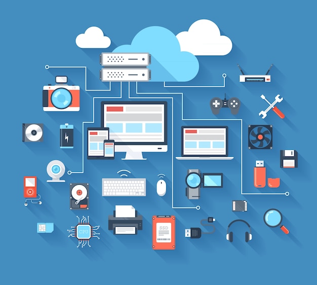 Vector hardware icons