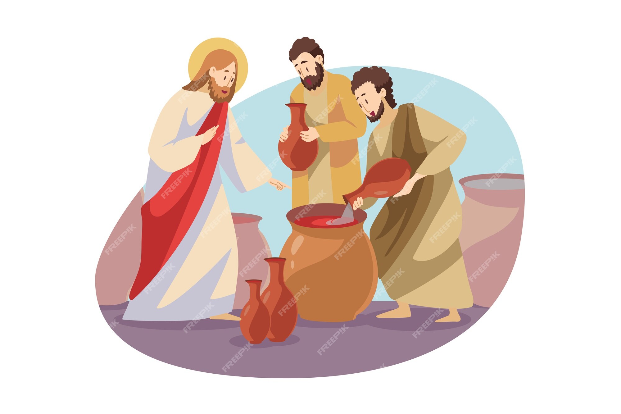 jesus and disciples clipart