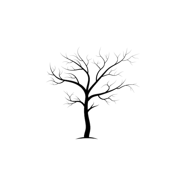 Tree branch vector ilustration design template