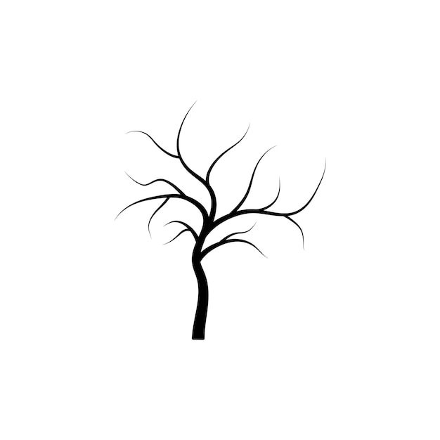 Tree branch vector ilustration design template