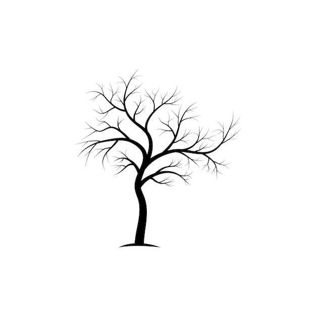 Tree branch vector ilustration design template