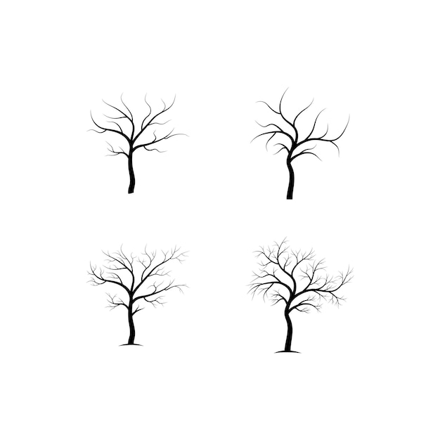 Tree branch vector ilustration design template