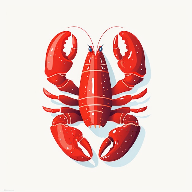 vector illustration sea ocean lobster seafood food isolated animal design restaurant shel