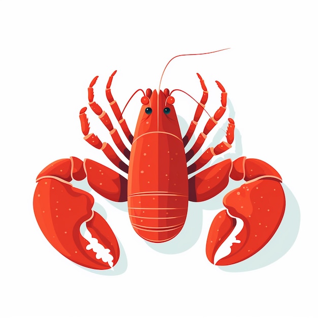 vector illustration sea ocean lobster seafood food isolated animal design restaurant shel