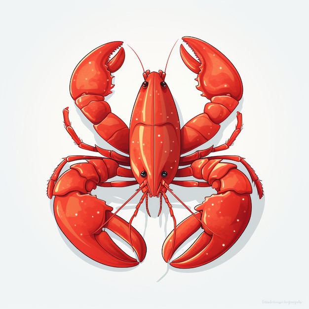 vector illustration sea ocean lobster seafood food isolated animal design restaurant shel