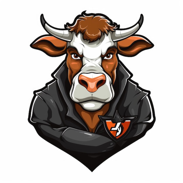 Cow mascot AI generated Image