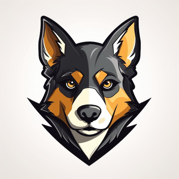 Dog mascot illustration AI generated Image