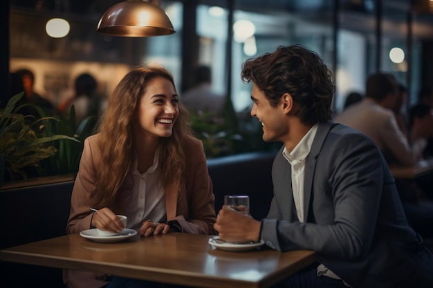 Intimate Image of Two Handsome Young Individuals while talking with each other Generative Ai