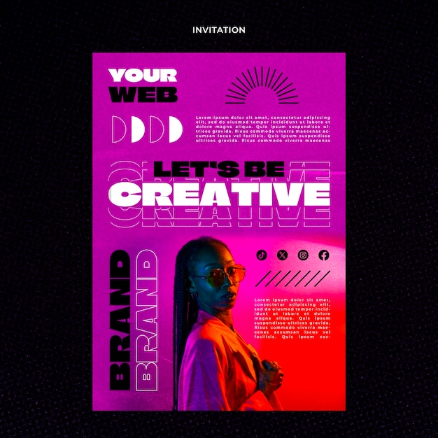 PSD creativity template design