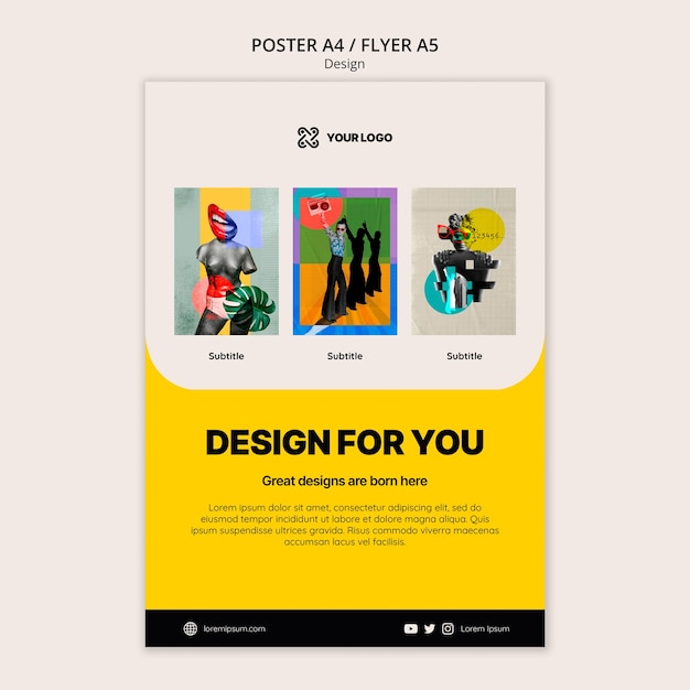 PSD minimalist design template