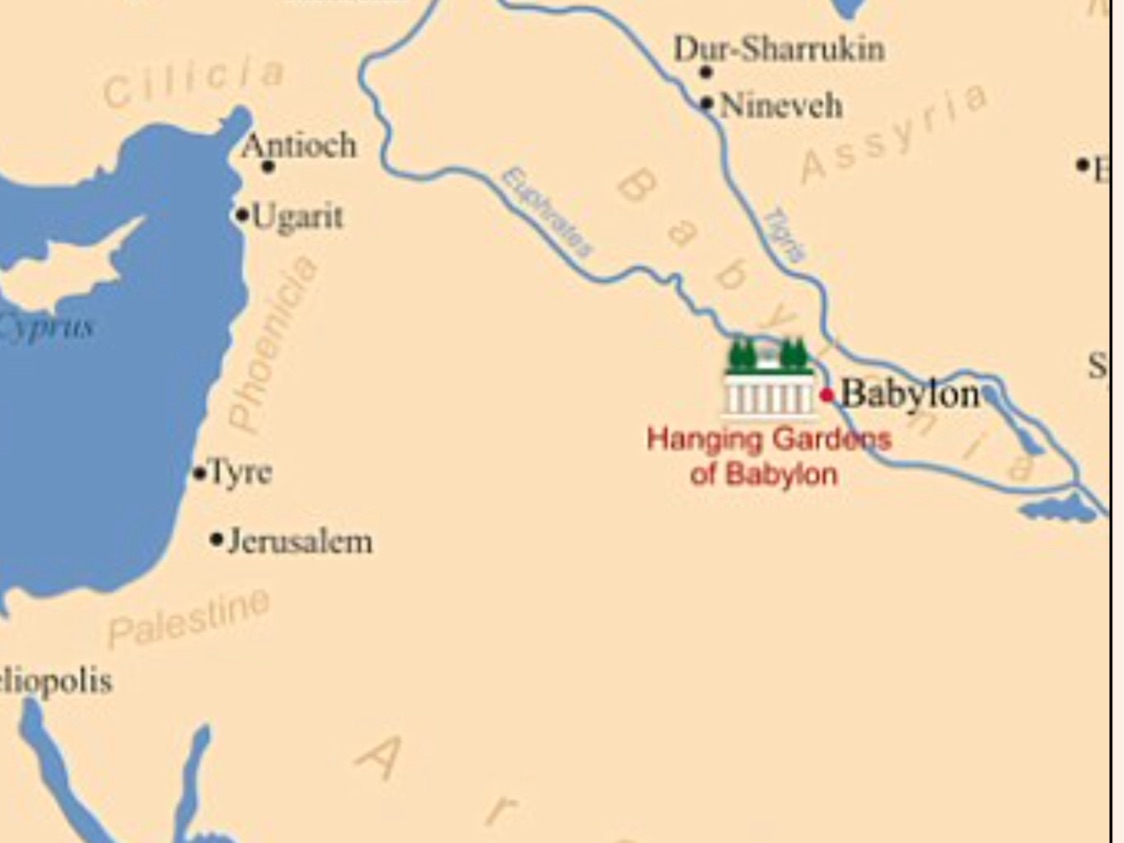 Babylon On World Map