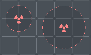 VTT radiation area tokens