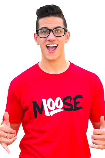 RED CLASSIC MOOSE 100 T-SHIRT