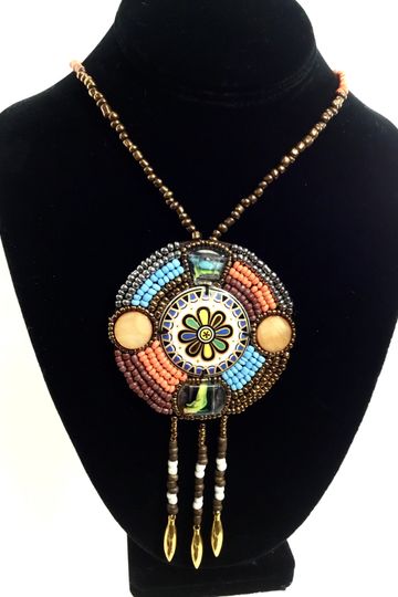 Multicolor Beaded Pendant