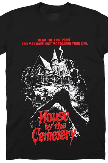 HOUSE BY THE CEMETERY: CLASSIC POSTER - T-SHIRT (GLOW IN THE DARK)