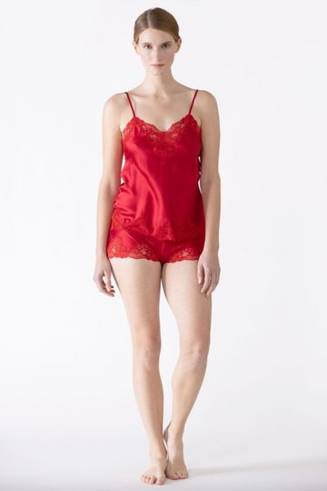 Morgan Lace Spaghetti Silk Camisole