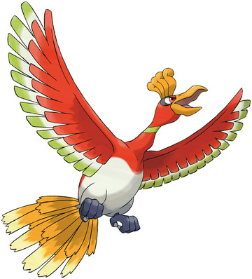 Ho-oh artwork by Ken Sugimori