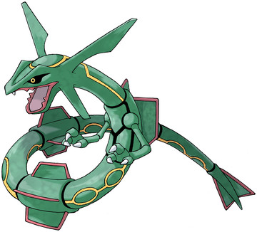 Rayquaza Sugimori artwork