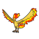 Moltres sprite from Scarlet & Violet