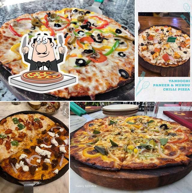 Order pizza at Mocha Cafe & Bar