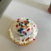 sprinkles on Piñata Cupcakes