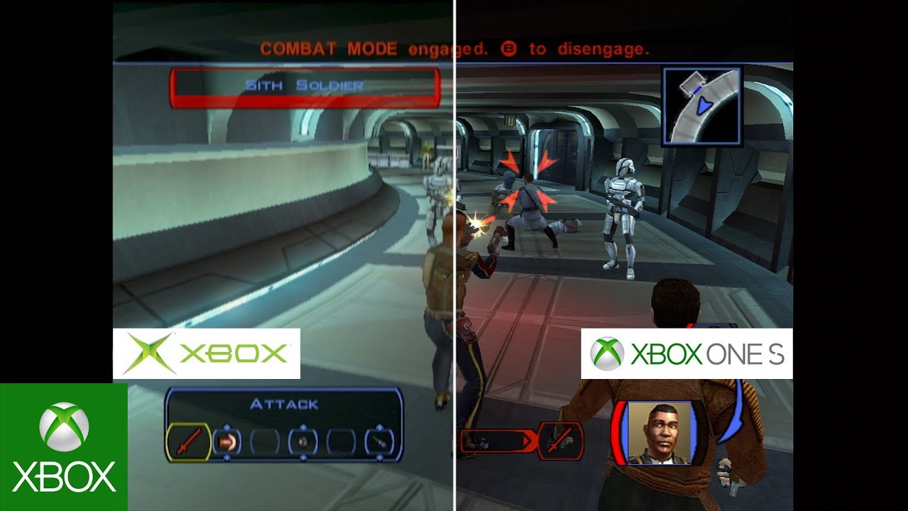 Star Wars: Knights of the Old Republic - Graphics Comparison: Original Xbox vs. Xbox One S - YouTube