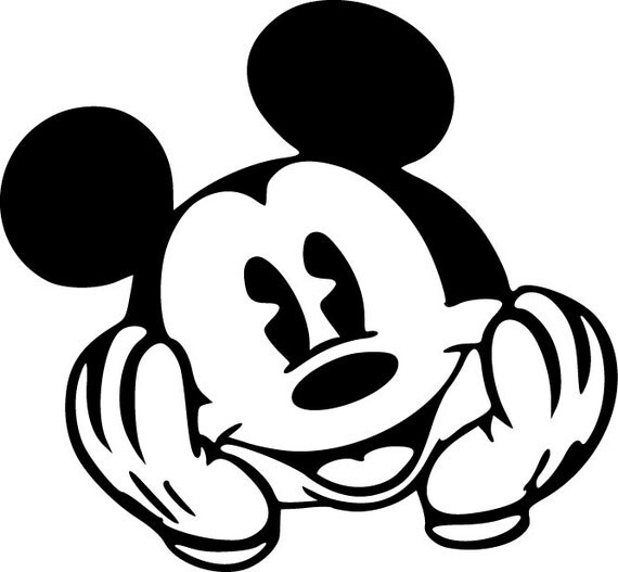 Mickey Mouse Vinyl Sticker Decal Car Decal by CustomStickerDecals