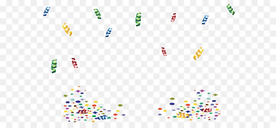 Confettis Colorés，Banderoles PNG