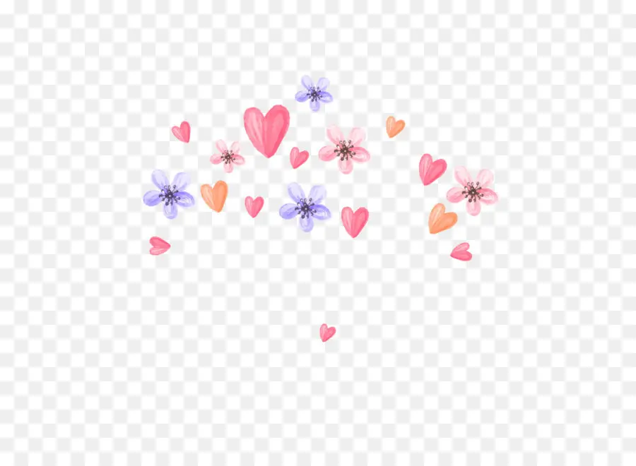 Coeurs Et Fleurs，Cœurs PNG