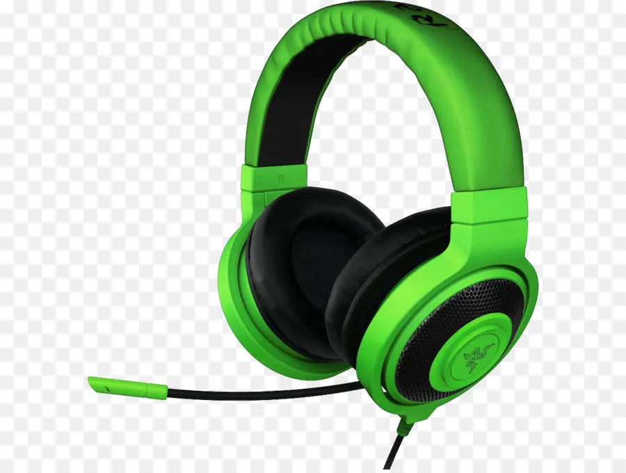 Casque Vert，Écouteurs PNG