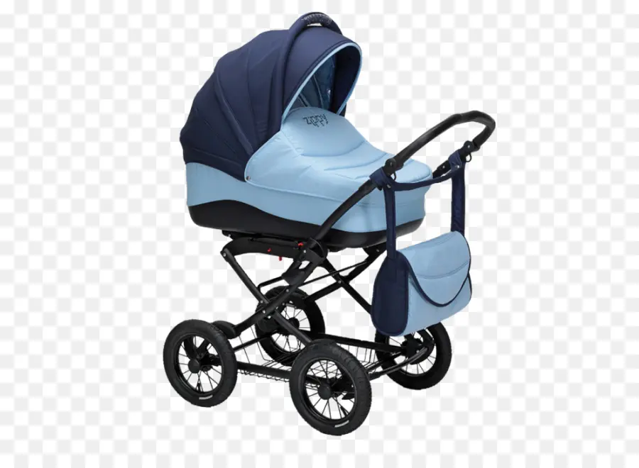 Poussette Bleue Et Noire，Bébé PNG