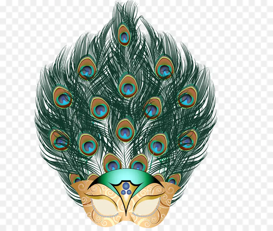 Masque De Plume De Paon，Plume De Paon PNG