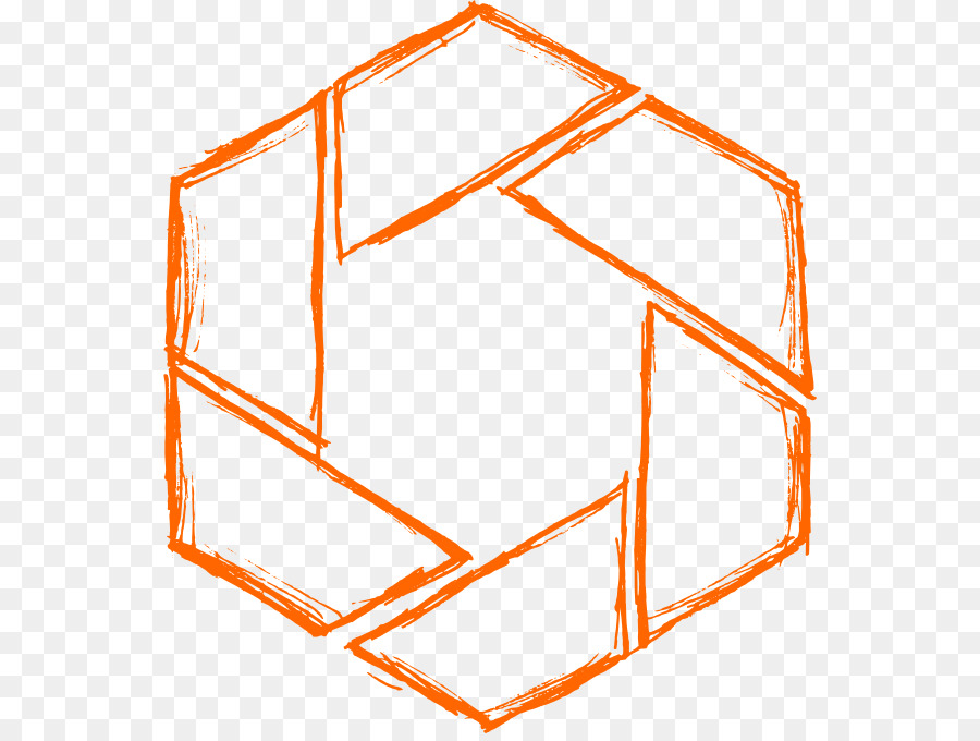 Logo Hexagone，Orange PNG