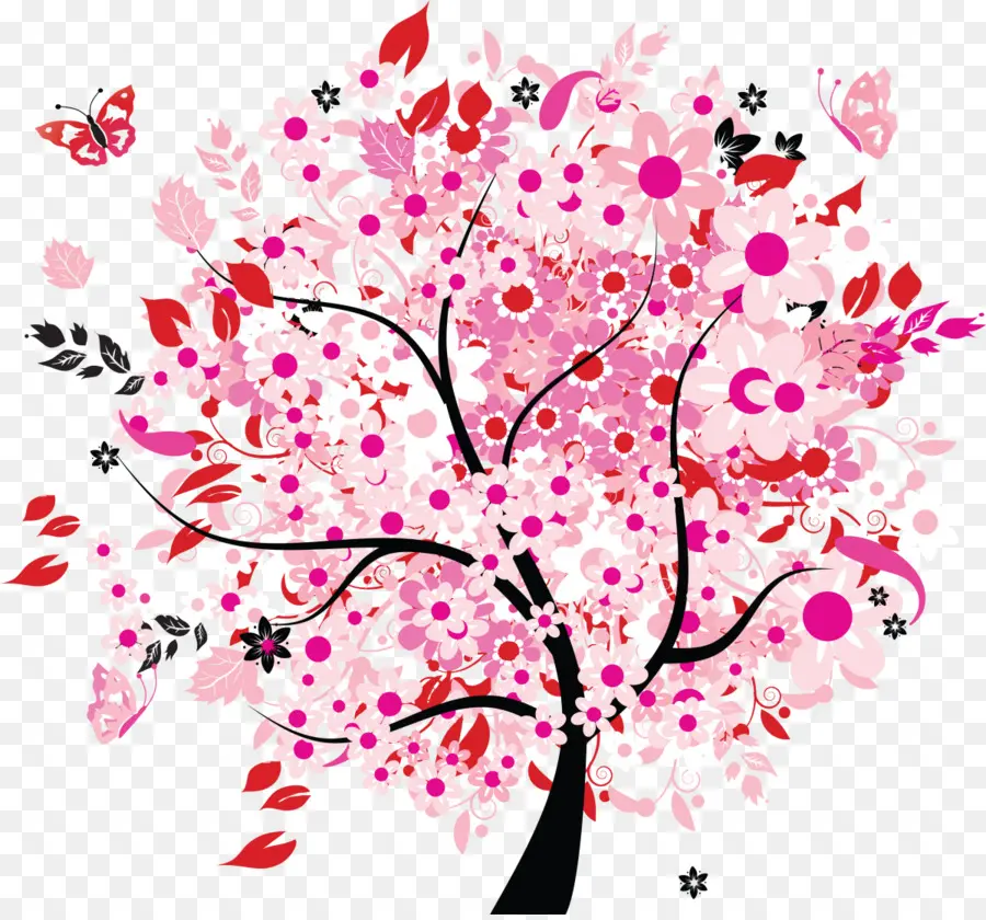 Arbre Fleuri，Fleurs PNG