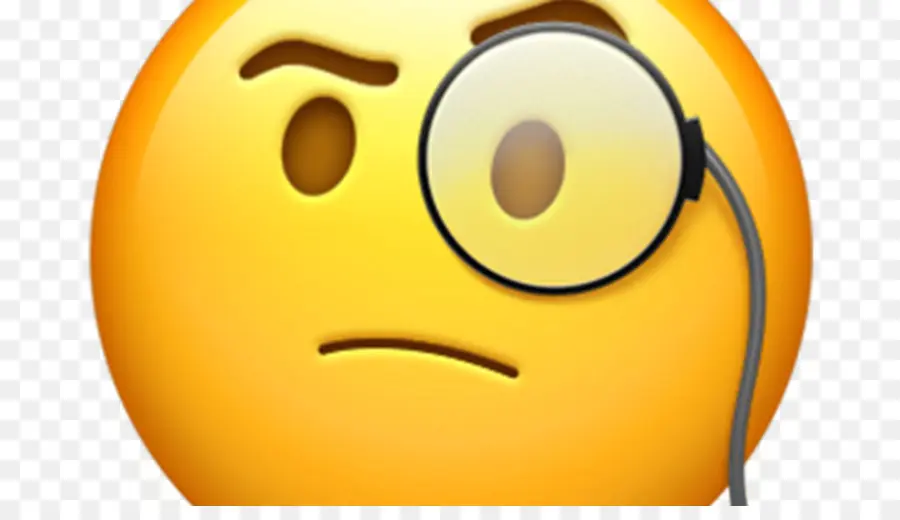 Emoji Monocle，Affronter PNG