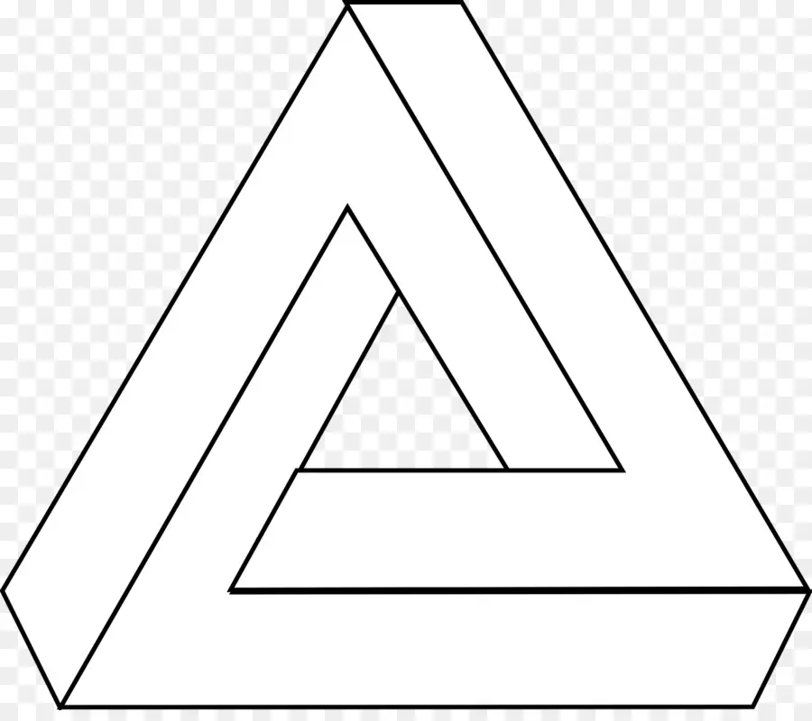 Triangle Impossible，Illusion D'optique PNG