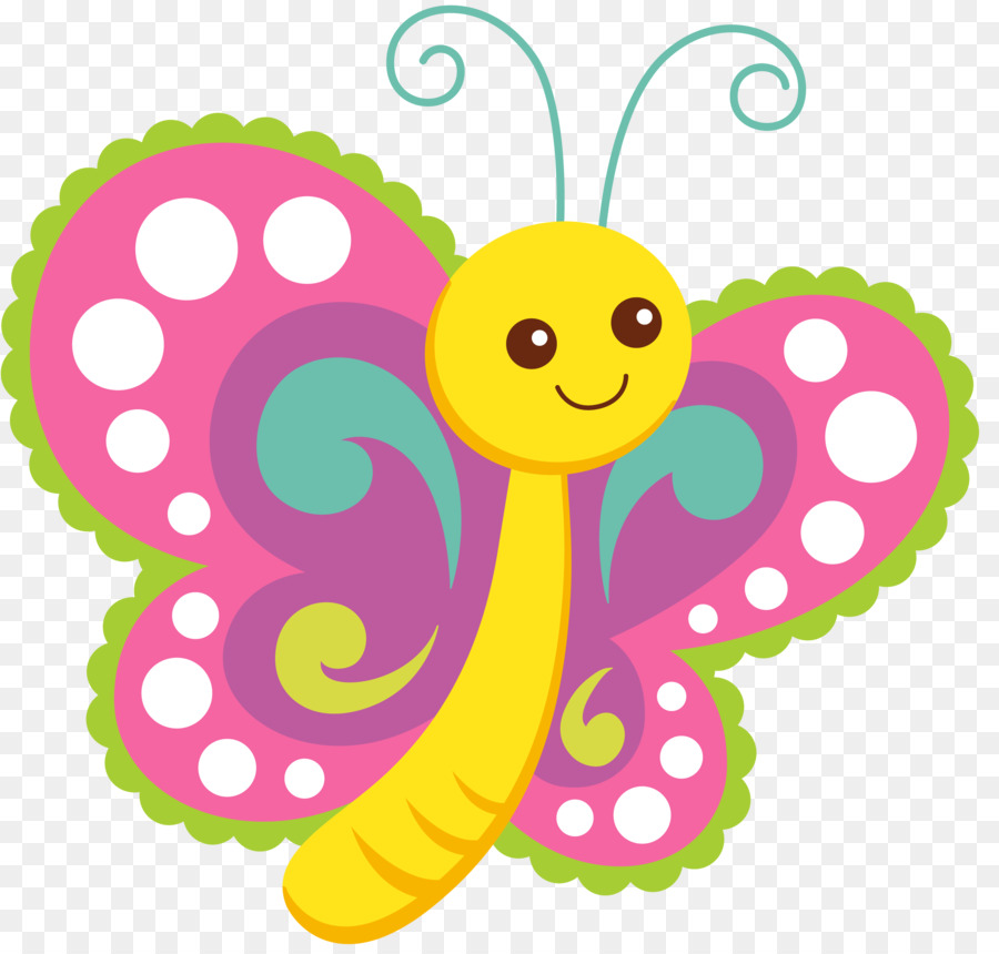 Papillon De Dessin Animé，Insecte PNG