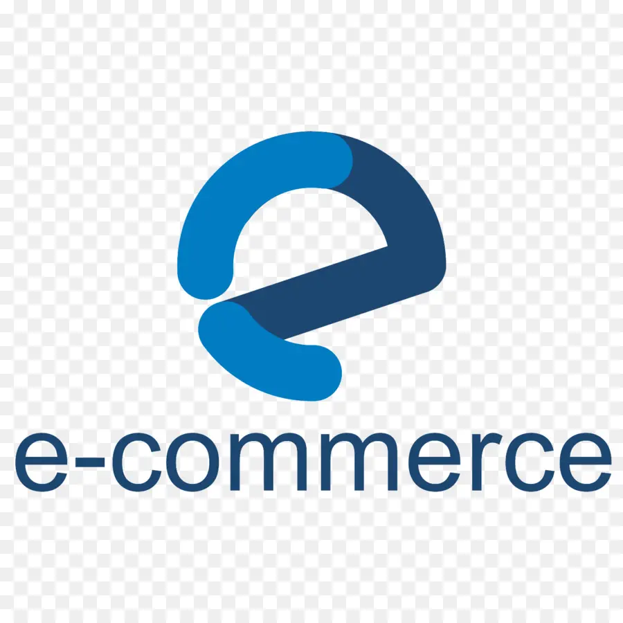 Logo De Commerce électronique，Bleu PNG