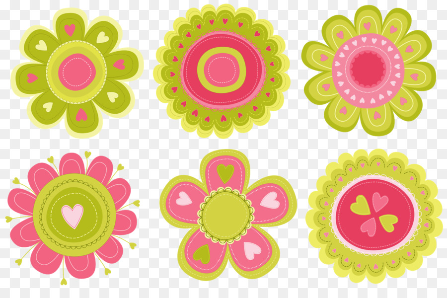 Autocollants De Fleurs，Coloré PNG