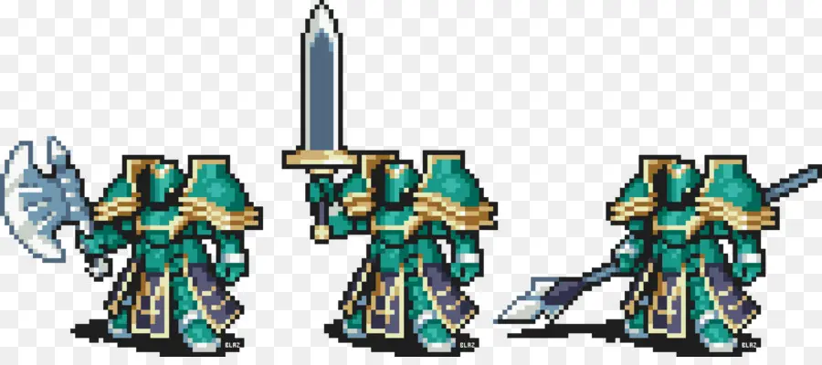 Chevaliers Pixel，Guerriers PNG