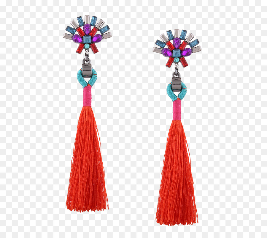 Boucles D'oreilles Pompons Colorés，Gland PNG