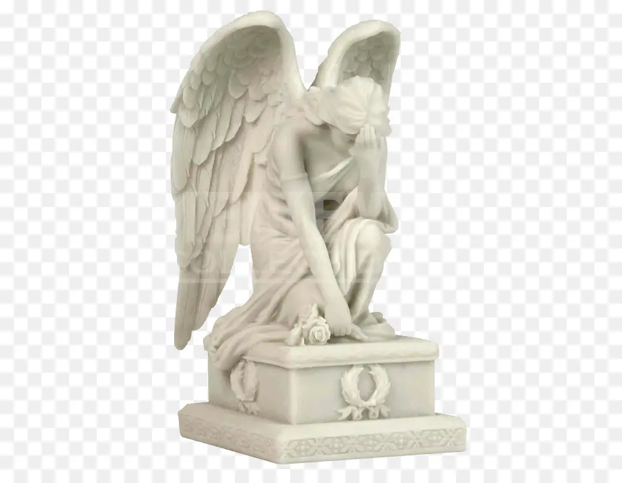 Statue D'ange Qui Pleure，Ange PNG