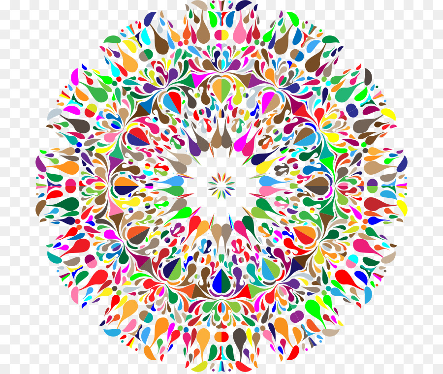 Mandalas Colorés，Mandalas PNG