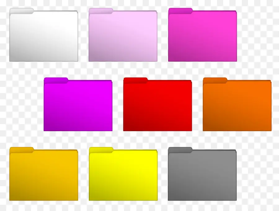 Dossiers Colorés，Fichiers PNG