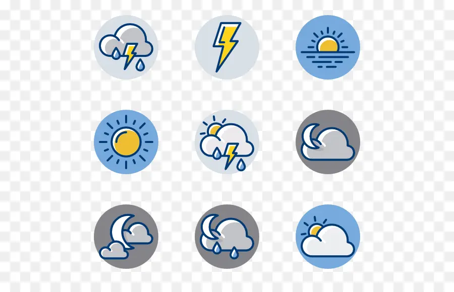 Icônes Météo，Soleil PNG