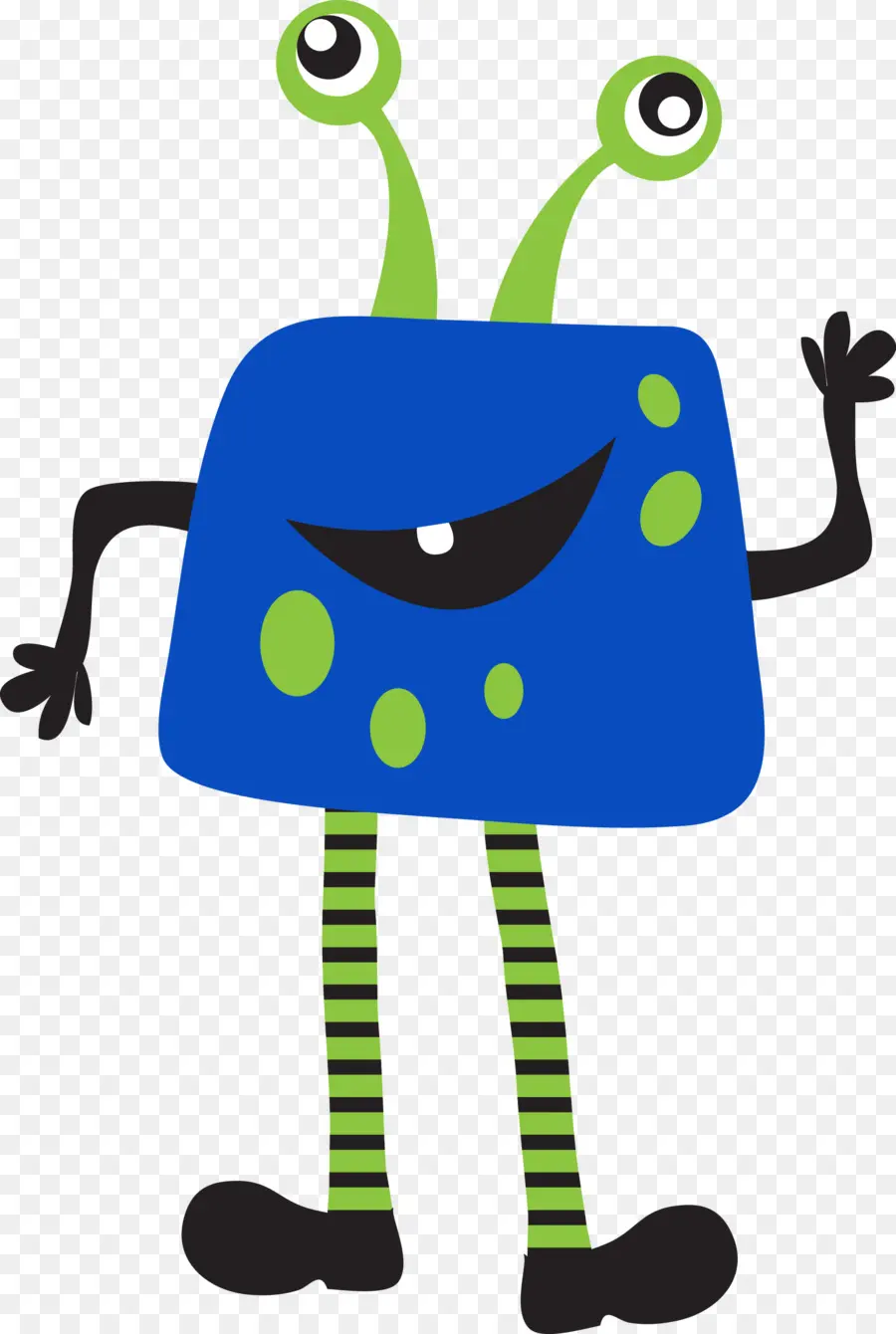 Extraterrestre Bleu，Dessin Animé PNG