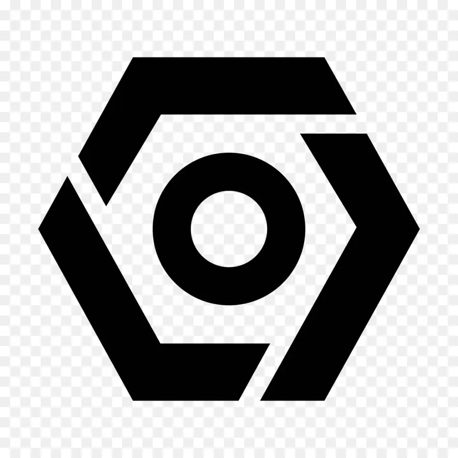 Symbole Hexagonal，Noir PNG