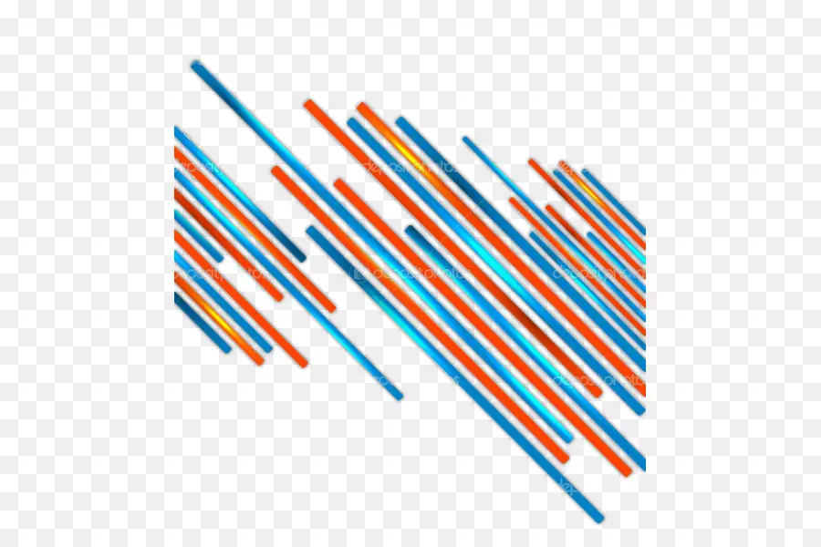 Lignes Colorées，Modèle PNG