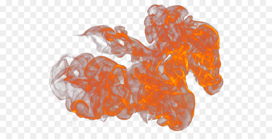 Fumée Orange，Feu PNG